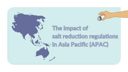 Salt reduction regulations in Asia Pacific