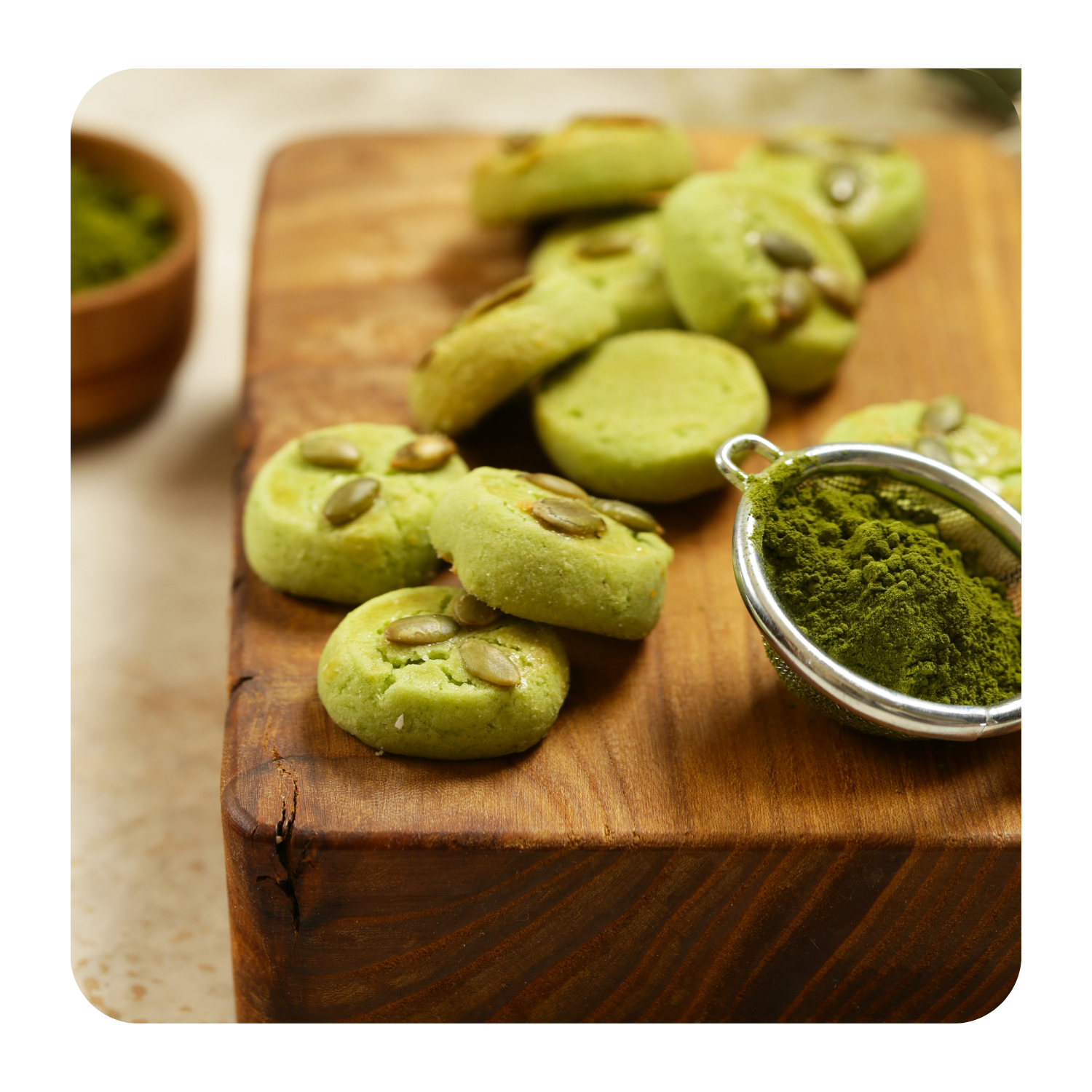 Matcha biscuits